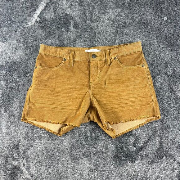 Carve Designs Oahu Raw Hem Corduroy Shorts Women's 4 Brown 4" Inseam - Picture 1 of 9